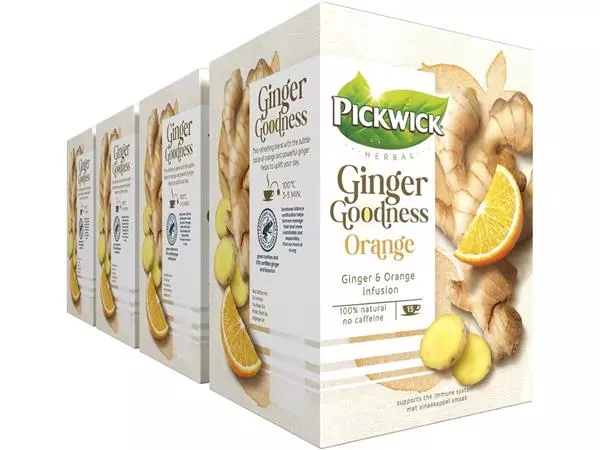 Een Pickwick Herbal goodness ginger orange koop je bij Supply Mij